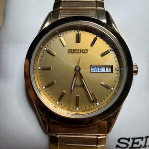 Men's Seiko Gold Watch LIKE-NEW/WORKS